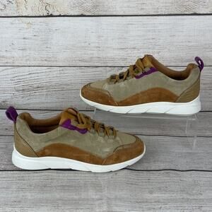 Sezane Sama Womens Sz 6.5 Sneaakers Brown Leather